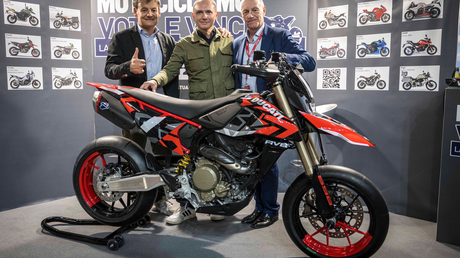 Hypermotard 698 Mono RVE voted ‘Most beautiful bike’ at EICMA